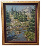 Fine Artwork On Sale Fine Artwork On Sale Majestic Mountain Vista - Framed